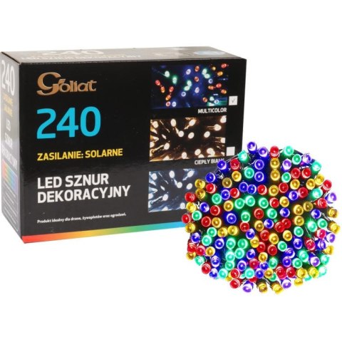 LAMPKI CHOINKOWE 240 LED-SOLARY MULTI