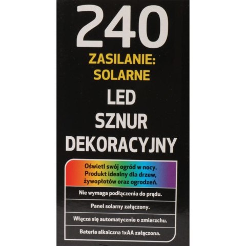 LAMPKI CHOINKOWE 240 LED-SOLARY MULTI