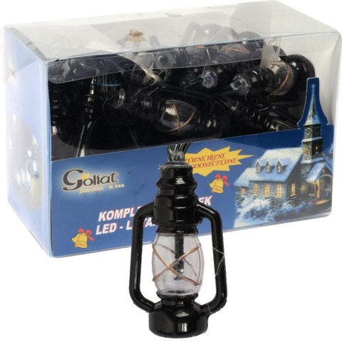 Lampki Choinkowe Latarnie LED 20 Sztuk na Zewnątrz, Białe, Zasilane Sieciowo