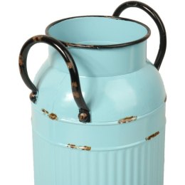 Metalowa Kanka Dekoracyjna w Kolorze Miętowym, Styl Vintage, 21x13 cm