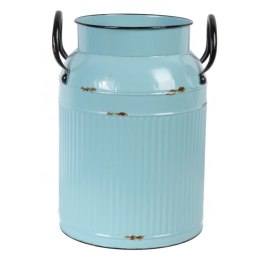 Metalowa Kanka Vintage Miętowa z Efektem Postarzania 27x18x13 cm