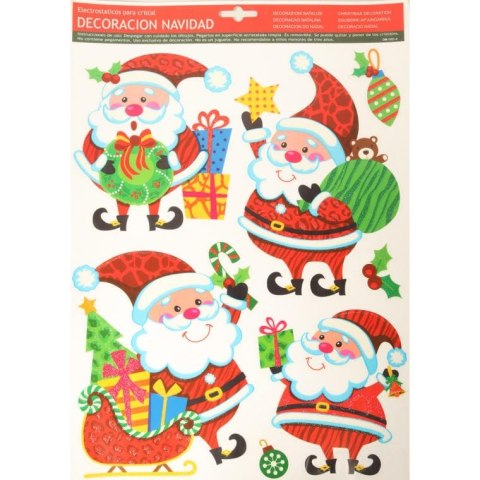 Naklejka samoprzylepna na okno Mikołaje