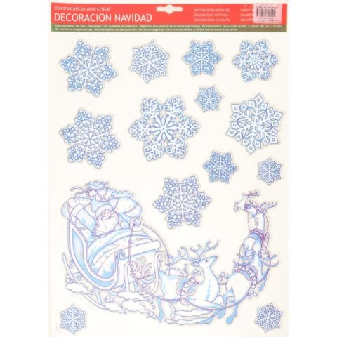 Naklejka samoprzylepna na okno Sanie ze śnieżynkami