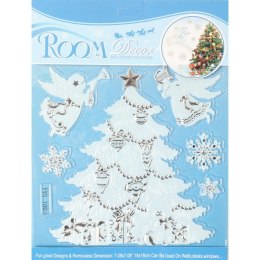 Naklejki świąteczne na okno choinka