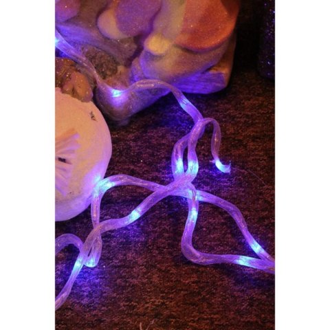 Niebieska Wstążka Dekoracyjna z 50 Diodami LED do Użycia Wewnętrznego, 3m