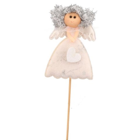 Pik bożonarodzeniowy anioł w kolorze białym