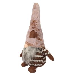 Pluszowy skrzat świąteczny w kolorze brązowym 50 cm