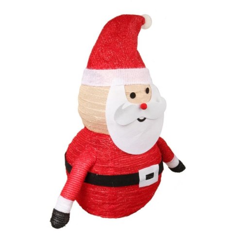 Podświetlany Stojący Mikołaj z LED - Dekoracja Świąteczna 60cm, Czerwono-Biały, Zasilanie Bateryjne