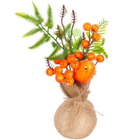 Pomarańczowa Dekoracja Wielkanocna z Jajkiem i Kuleczkami na Stół lub jako Prezent