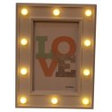 Ramka na Zdjęcia z Oświetleniem LED Białe Elegance 21x15cm