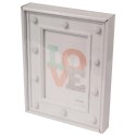Ramka na Zdjęcia z Oświetleniem LED Białe Elegance 21x15cm