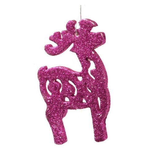Renifer zawieszka w kolorze fioletowym