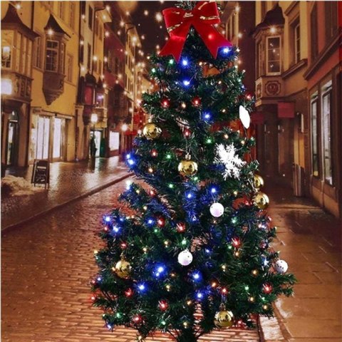 Ring z 80 Lampkami Choinkowymi LED do Wnętrz, Kolor Zimny Biały, Zasilane Sieciowo