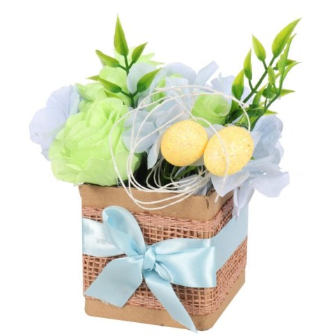 STROIK WIELKANOCNY FOWER BOX JAJKA NIEBIESKI