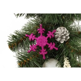 Śnieżynka, zawieszka brokatowa, HZ-34856Q