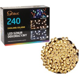 Solarne Lampki Choinkowe LED - 240 Światełek Koloru Ciepłego Białego