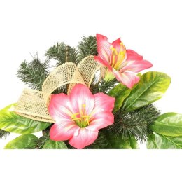 Stroik nagrobny w gazonie w kolorze różowym