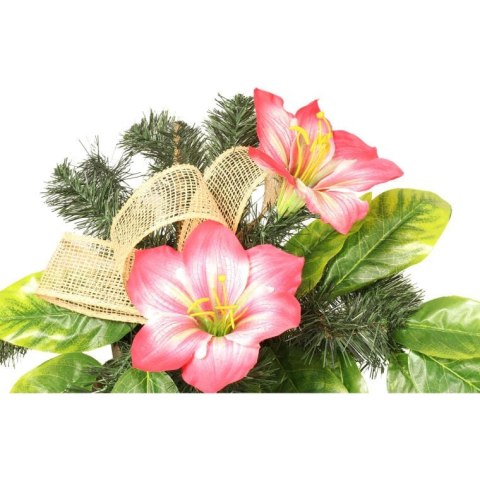 Stroik nagrobny w gazonie w kolorze różowym