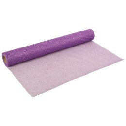 Świecąca organza tiulowa z siateczki fioletowa