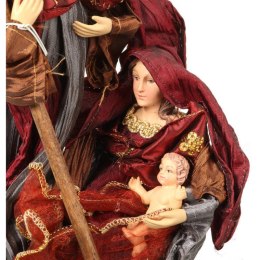 Szopka Bożonarodzeniowa Miłość Świętej Rodziny z Lnianej Tkaniny 30 cm