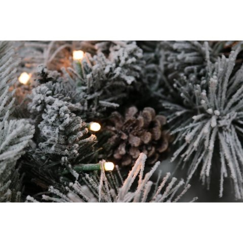 Wianek Świąteczny z Oświetleniem LED i Efektem Pierwszego Śniegu