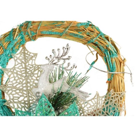 Wianek do powieszenia turkusowy - dekoracja świąteczna