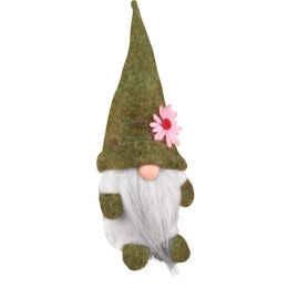 Wielkanocny Skrzat Dekoracyjny z Zieloną Brodą i Czapeczką 15 cm