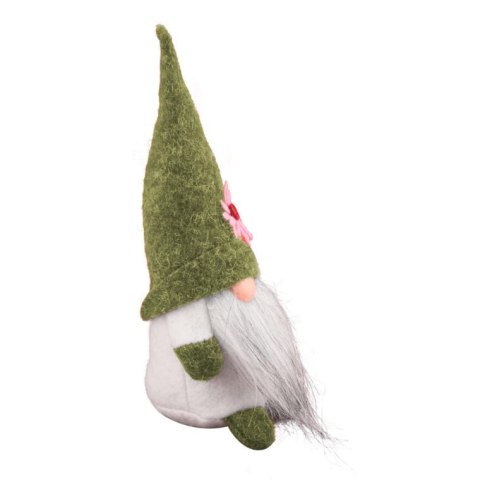 Wielkanocny Skrzat Dekoracyjny z Zieloną Brodą i Czapeczką 15 cm