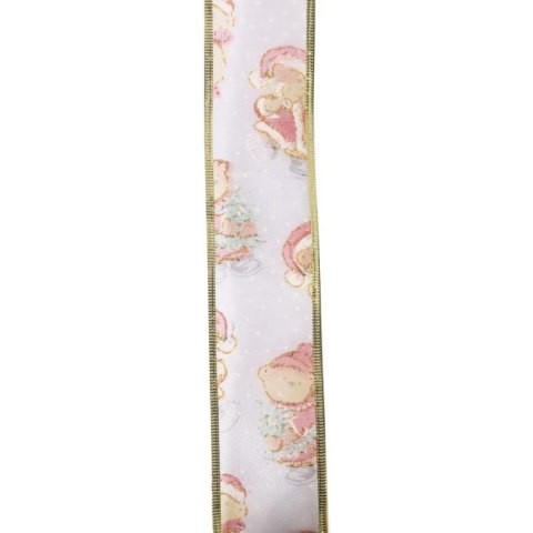 Wstążka dekoracyjna świąteczna w misie 5 cm x 2,7 m