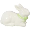 Zając ceramiczny, figurka, biała, JH-101017