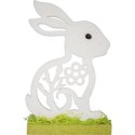 Zajączek wielkanocny z pianki figurka stojąca biały