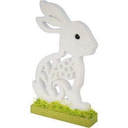 Zajączek wielkanocny z pianki figurka stojąca biały