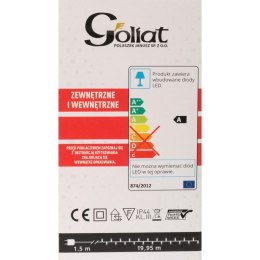 Zewnętrzne Lampki Choinkowe 400 LED Kolor Zimny Biały, Długość 19,95m + Kabel 1,5m, Zasilanie Sieciowe IP44