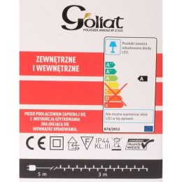 Zimnobiałe Lampki Świąteczne Gąsienica 384 LED, Do Zastosowania Na Zewnątrz IP44, 3m + 2m Przewód Sieciowy