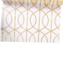 Złota Organza z Brokatowym Wzorem na Szpuli 36 cm x 5m
