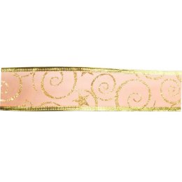 Złoto-pomarańczowa wstążka dekoracyjna 5 cm x 2,7 m