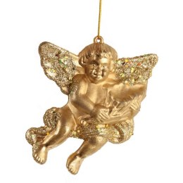 Złoty Plastikowy Aniołek - Zawieszka