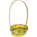 Żółty Koszyk Wielkanocny z Pałąkiem do Święcenia Pokarmów i Dekoracji