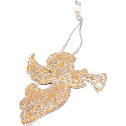 ANIOŁ ZAWIESZKA BROKATOWA ZŁOTA