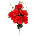 BUKIET 7 RÓŻ KWIAT SZTUCZNY CZERWONE 70 CM