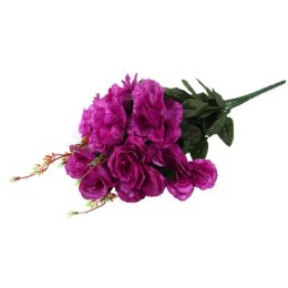 BUKIET 7 RÓŻ KWIAT SZTUCZNY FIOLETOWE 70 CM
