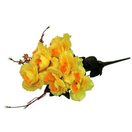 BUKIET 7 RÓŻ KWIAT SZTUCZNY ŻÓŁTE 70 CM