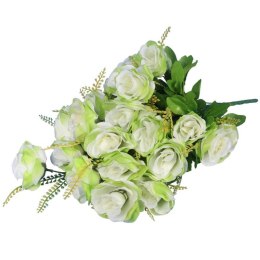 Bukiet Sztucznych Róż w Kolorze Zielonym - 20 Sztuk