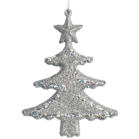 CHOINKA ZAWIESZKA BROKATOWA 20 CM