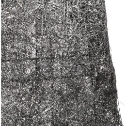 Czarno-Srebrna Choinka Stożkowa z Sizalu 40 cm