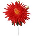 Czerwony Sztuczny Kwiat Aster o Wysokości 55 cm