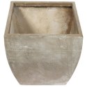 Donica Trapezoidalna XL Wytrzymała na Warunki Atmosferyczne w Kolorze Szaro-Beżowym