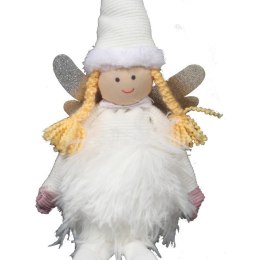 ELF DZIEWCZYNKA ZE SREBRNYMI SKRZYDŁAMI 40CM