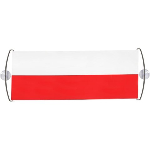 FLAGA KIBICA-rozwijany baner do samochodu