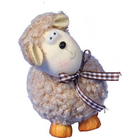 Figurka baranka wielkanocnego do postawienia w kolorze brązowym